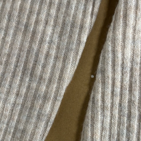 NWT Nelly Rose Ribbed Long Sleeve Sweater Dress - Cream Oatmeal sz M - Picture 5 of 11